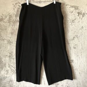 Jones New York Black Wide-Leg Pull-On Pants Size 16